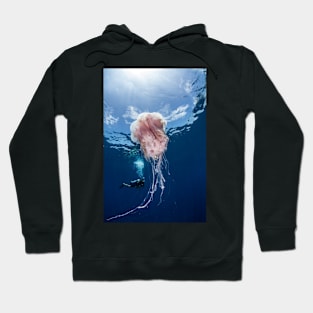 kohtao thailand scuba diving jellyfish diver ocean Hoodie